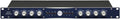 Front panel of a 19-inch rack unit stereo dynamics processor with knobs and switches labeled Attack, Freq, Sustain, and Bypass.