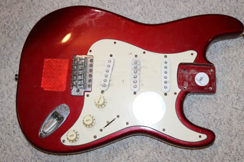 2007 Fender Squier Stratocaster Loaded Body - Natural Relic - For Restoration - No Tariffs