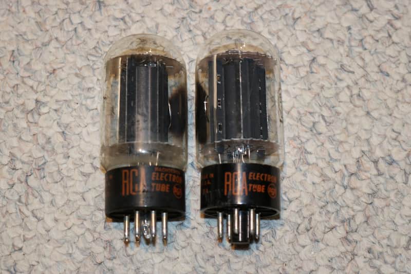 Vintage Original 1965 1966 Fender Blackface RCA 6L6 Tubes - No Tariffs