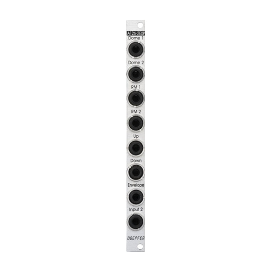 Doepfer modular synthesizer module with eight labeled jack sockets on a silver panel.