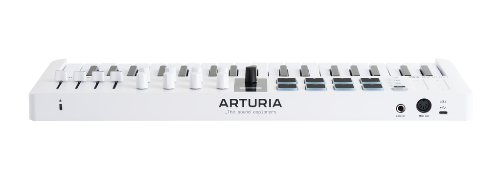 Arturia MiniLab 37 Mk3 - 37 Keys Midi Controller - White, MIDI performance control surface