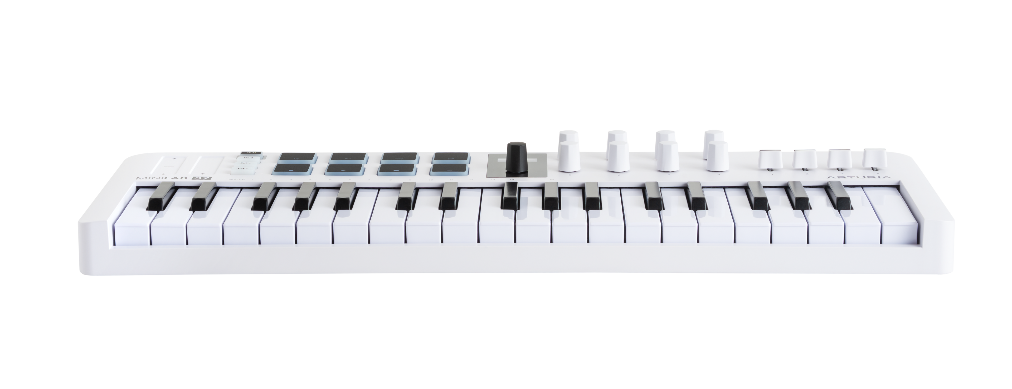 Arturia MiniLab 37 Mk3 - 37 Keys Midi Controller - White, MIDI performance control surface