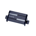 Black rectangular guitar pickup with mounting tabs and electrical connector labeled Lace.