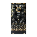 Black eurorack module labeled Pachinko with multiple knobs and 3.5mm jack connectors.