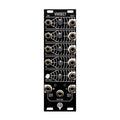 Black Eurorack module Vivisect with five rows of input/output jacks, knobs, and a white button labeled Offset.