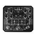 Top view of a black Animal Factory Dirty Mirror audio effect pedal with multiple knobs and switches.
