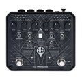 Black Animal Factory Ozymandias pedal with various knobs, toggle switches, and footswitches on top surface.