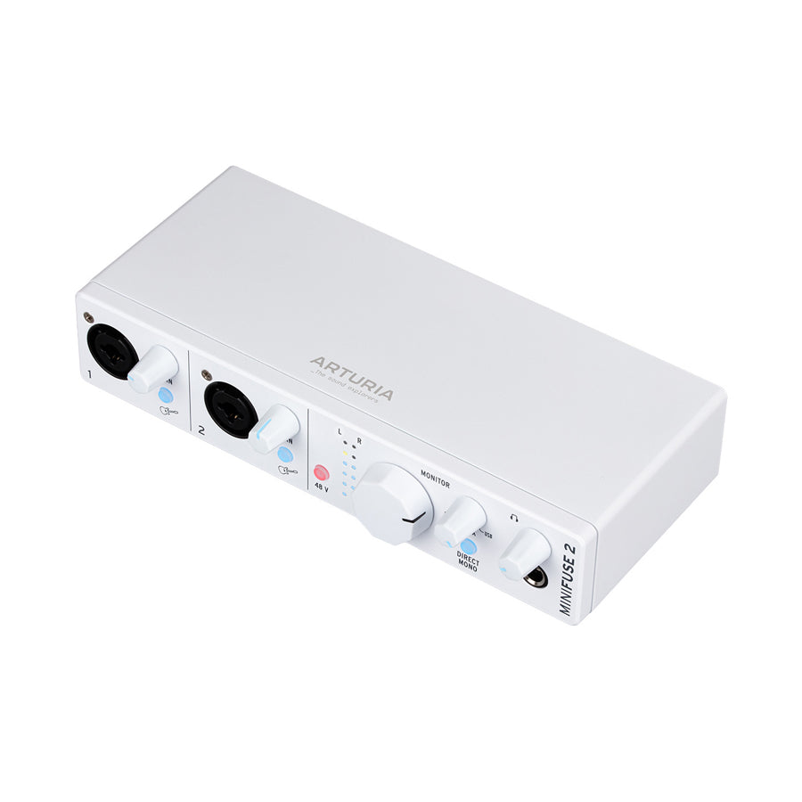 Arturia MiniFuse 2 - White, computer recording audio interface