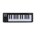 Black and white 25-key MIDI keyboard controller with buttons and sliders, labeled MICROLAB by ARTURIA.