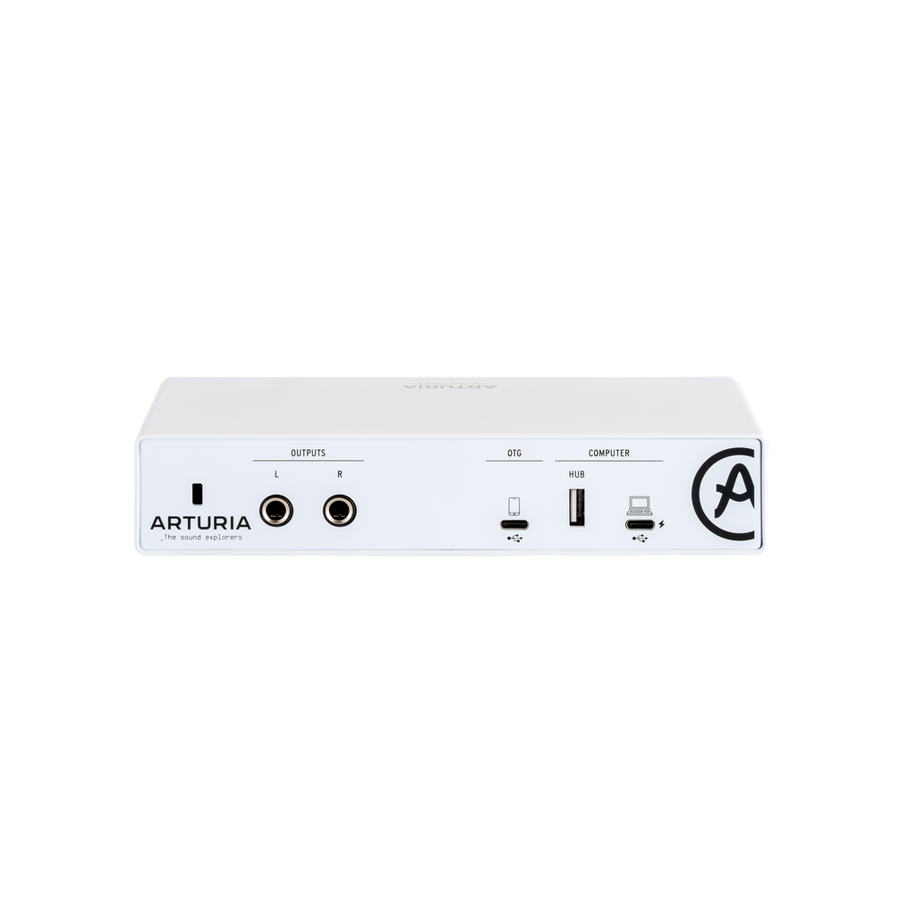 Arturia Minifuse 2 OTG USB-C Audio Interface - White, computer recording audio interface