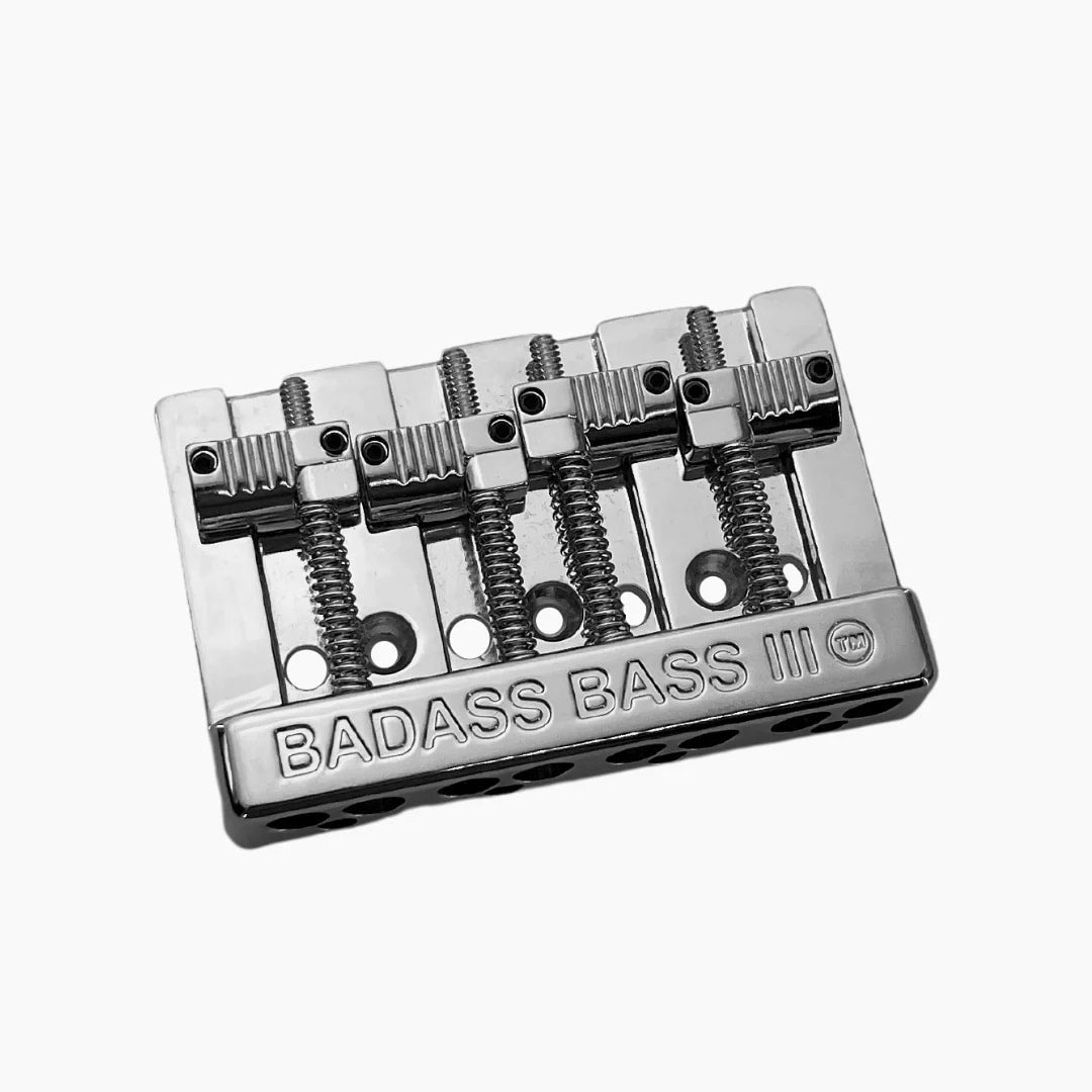 Leo Quan® Badass III™ 4-String Bass Bridge – Grooved Saddles