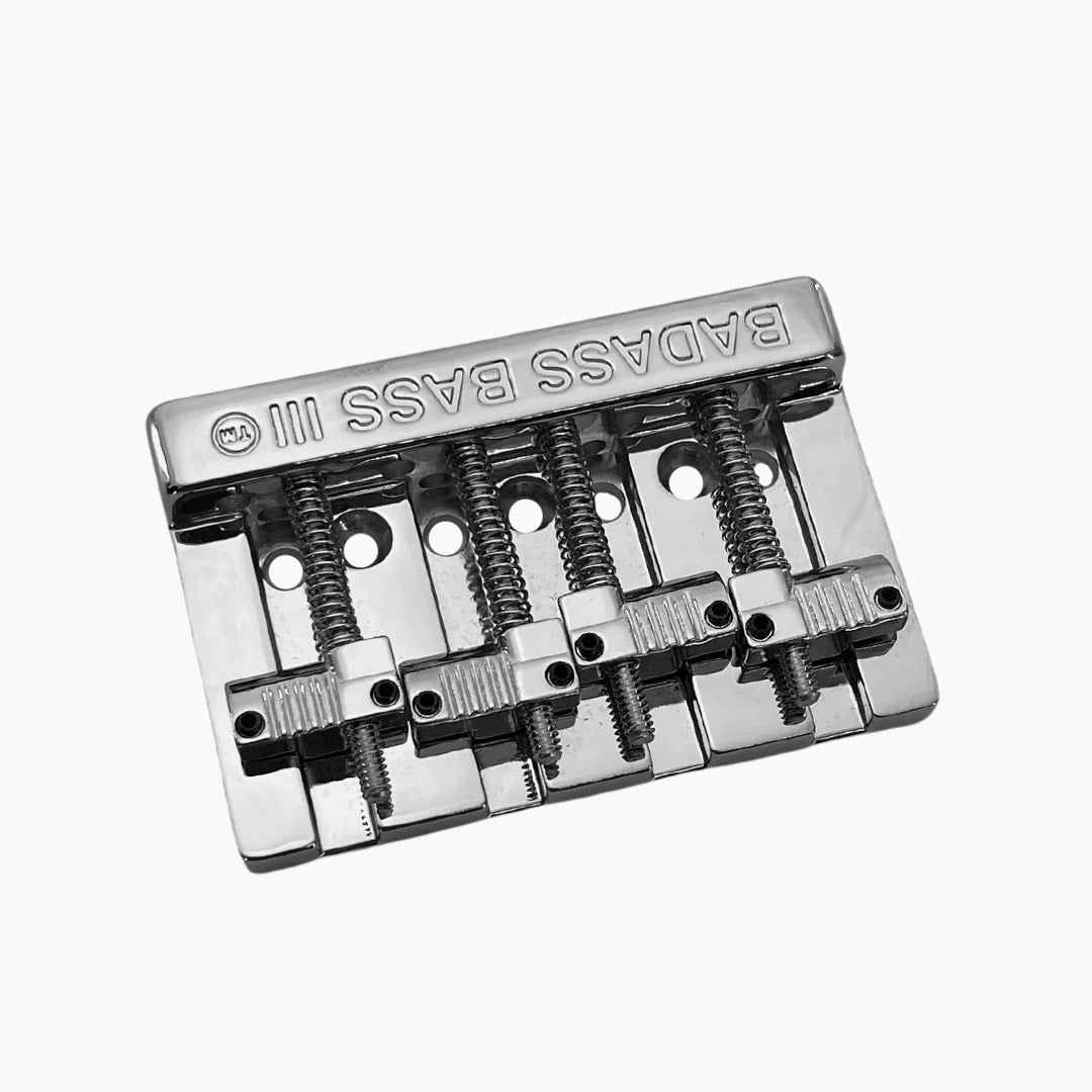 Leo Quan® Badass III™ 4-String Bass Bridge – Grooved Saddles