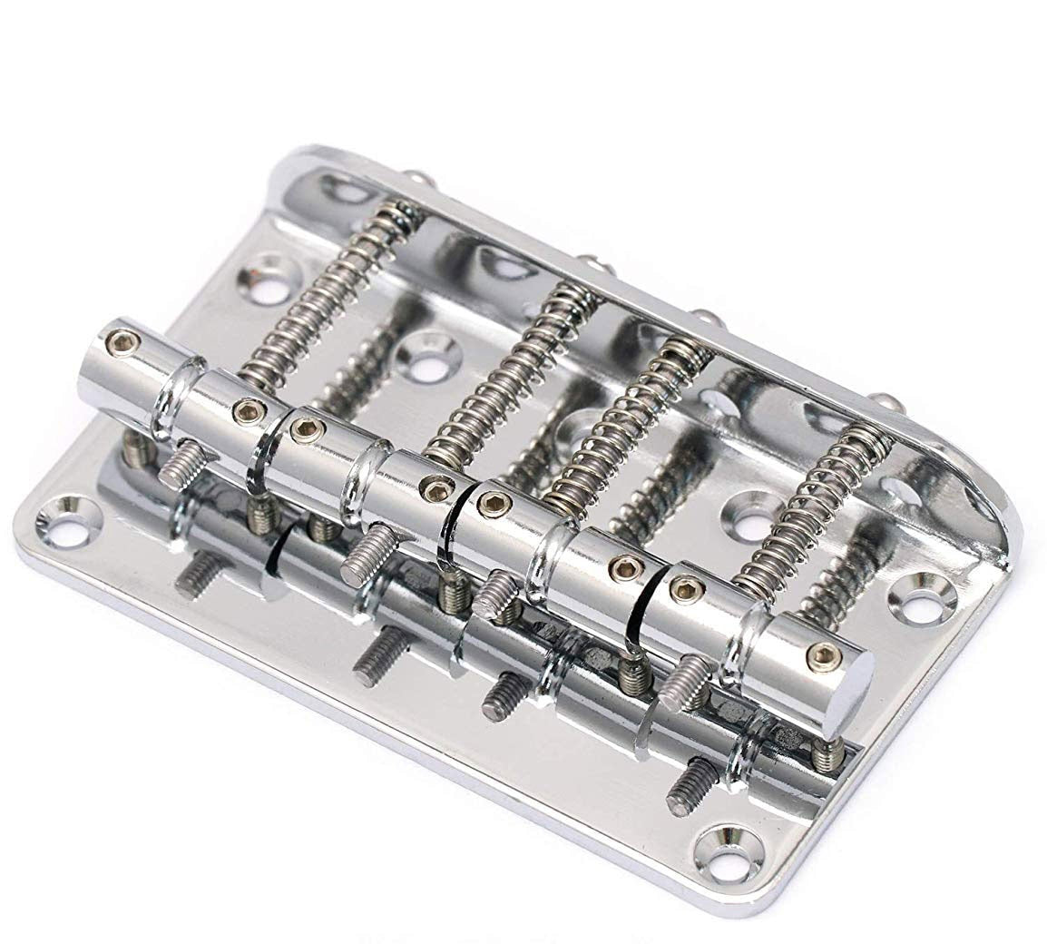 Solo Chrome 4 String Vintage Style Bass Bridge