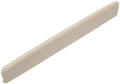 Off-white guitar saddle with a smooth, curved top edge shown on a white background.