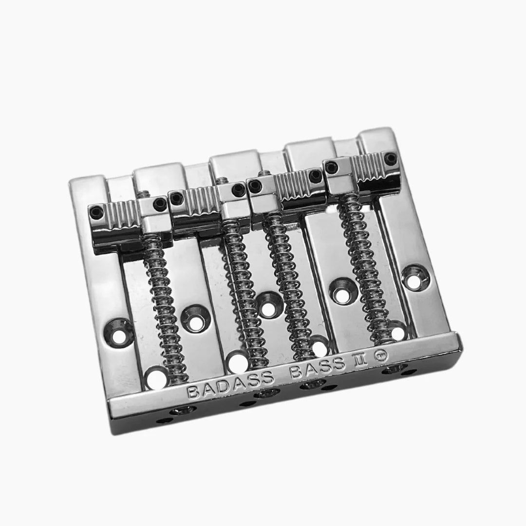 Leo Quan® Badass II™ 4-String Bass Bridge – Grooved Saddles