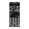 Black eurorack module with knobs, sliders, toggle switch, and multiple 3.5mm jacks labeled A-D and various functions.