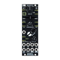 Eurorack module with knobs, fader, buttons, and multiple 6.35mm jacks labeled Basil Bastl Pizza.