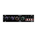 Black Eurorack modular synth panel with four knobs, four toggle switches, and eight 3.5mm jacks labeled IN 1-4 and OUT 1-4.