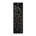 Black Eurorack module with gold accents, several 3.5mm jacks, three black knobs, and a small toggle switch.