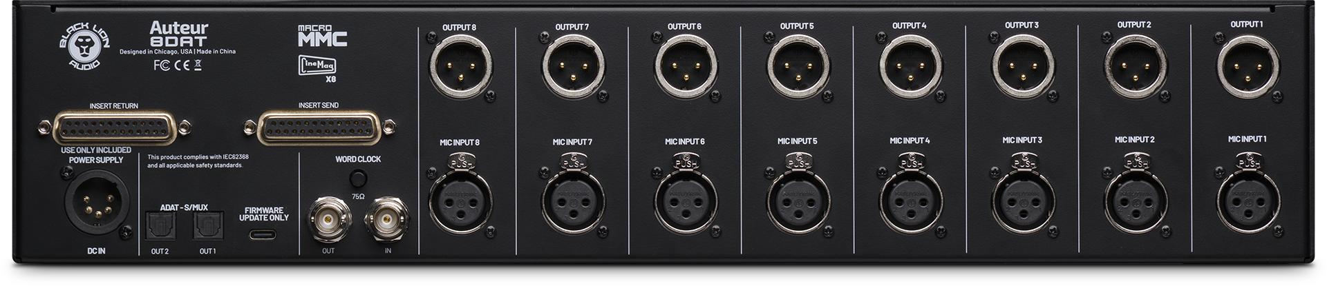 BLACK LION AUDIO Auteur 8DAT — Microphone, studio recording microphone body