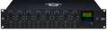 Front panel of a BLACK LION AUDIO Auteur 8DAT audio interface with eight input channels and digital display.