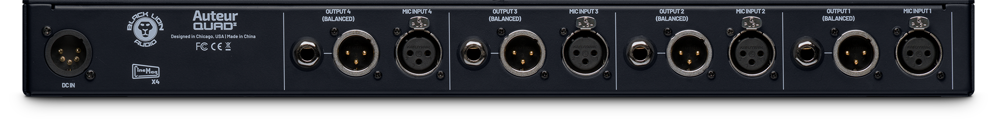 BLACK LION AUDIO Auteur Quad2 — Microphone, studio recording microphone body
