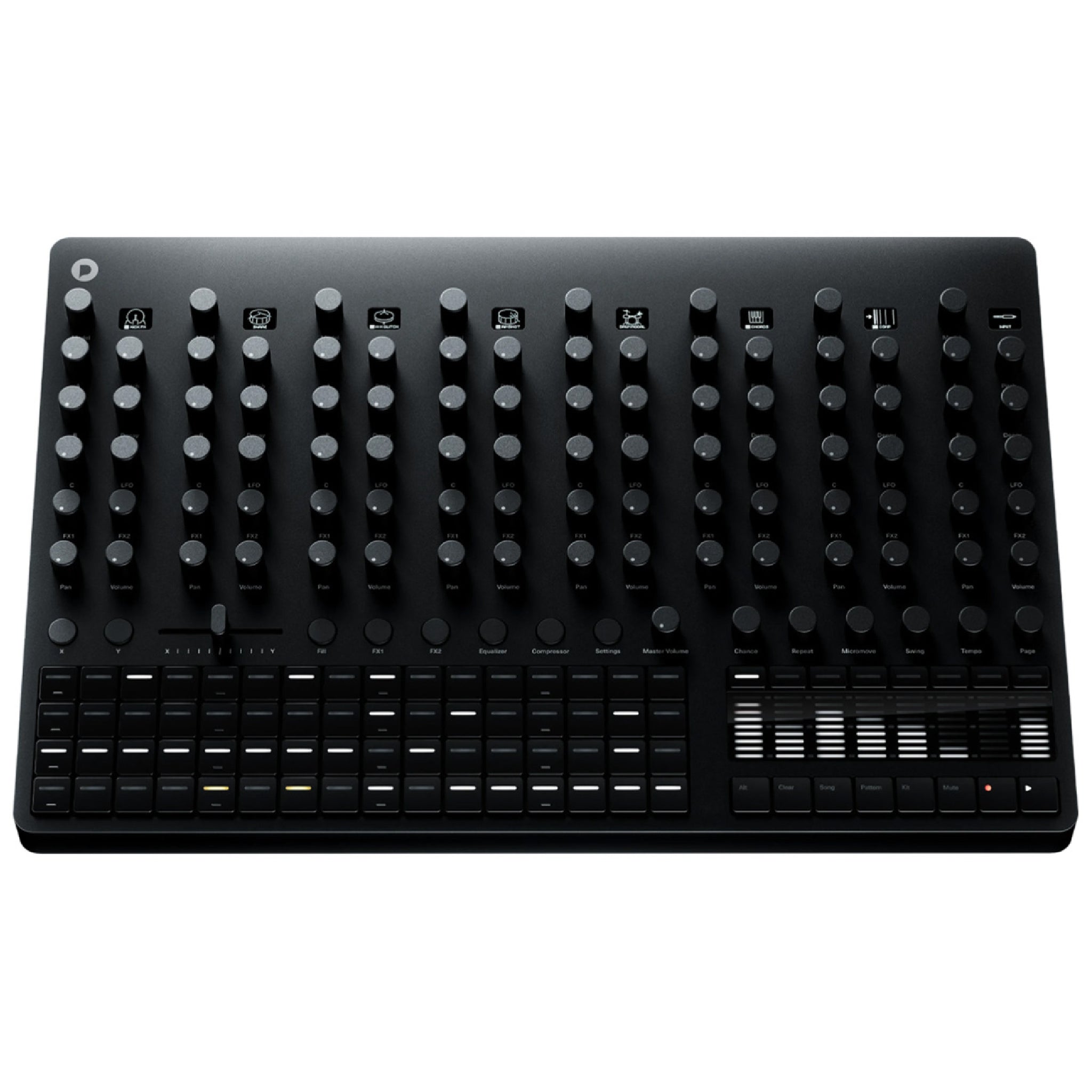 Polyend Drums - Hybrid Drum Machine - Black, rhythm production drum machine