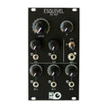 Black Eurorack synthesizer module with knobs, toggle switch, and audio jacks labeled Esquivel SV VCF