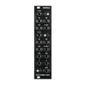 Black Eurorack module panel with multiple 3.5mm jacks labeled for inputs and outputs, including mimix and boredbrain branding.