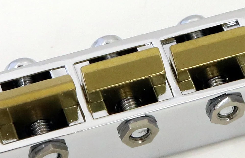 Gotoh GE104BAN-BS300 Aged Nickel Relic Vintage Series Guitar Bridge With Brass Saddles