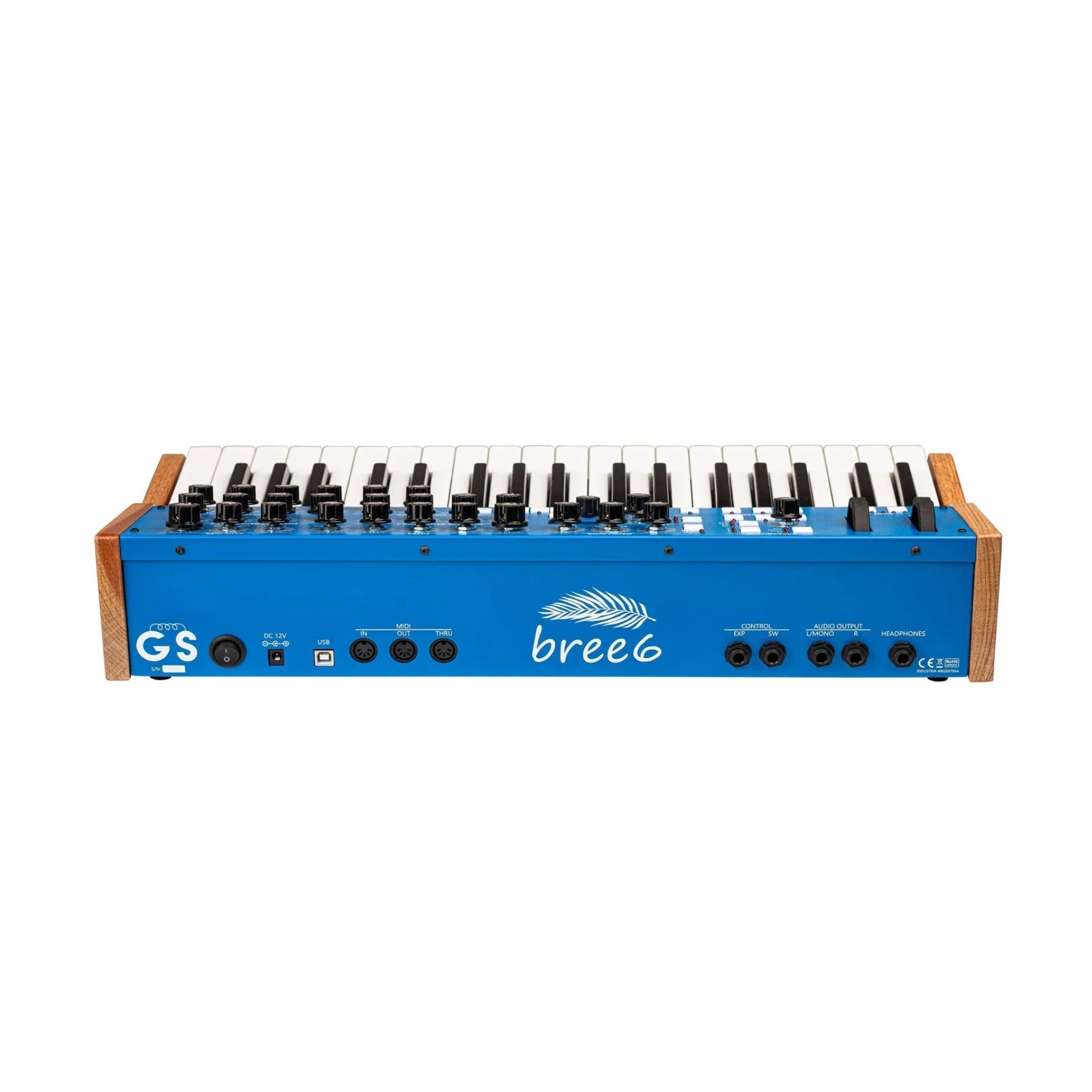 GS Music Bree6 Keyboard - Blue, keyboard synthesizer instrument