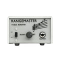 Gray Rangemaster Treble Booster pedal with a toggle switch, boost control knob, and guitar input jack.