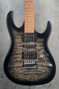 Ibanez GRX70QATKS GIO Series Electric Guitar w/Tremolo in Transparent Black Sunburst