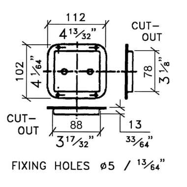 Solo Jack Plate – Dual 1/4″ Square Black Metal