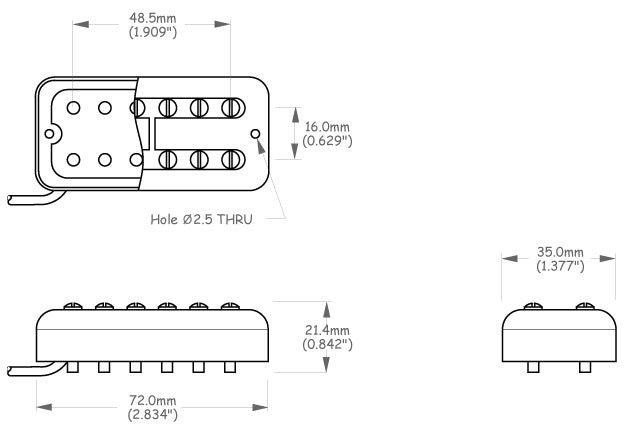 Solo Music Gear Solo DIY Filtertron Pickup Kit – Nickel