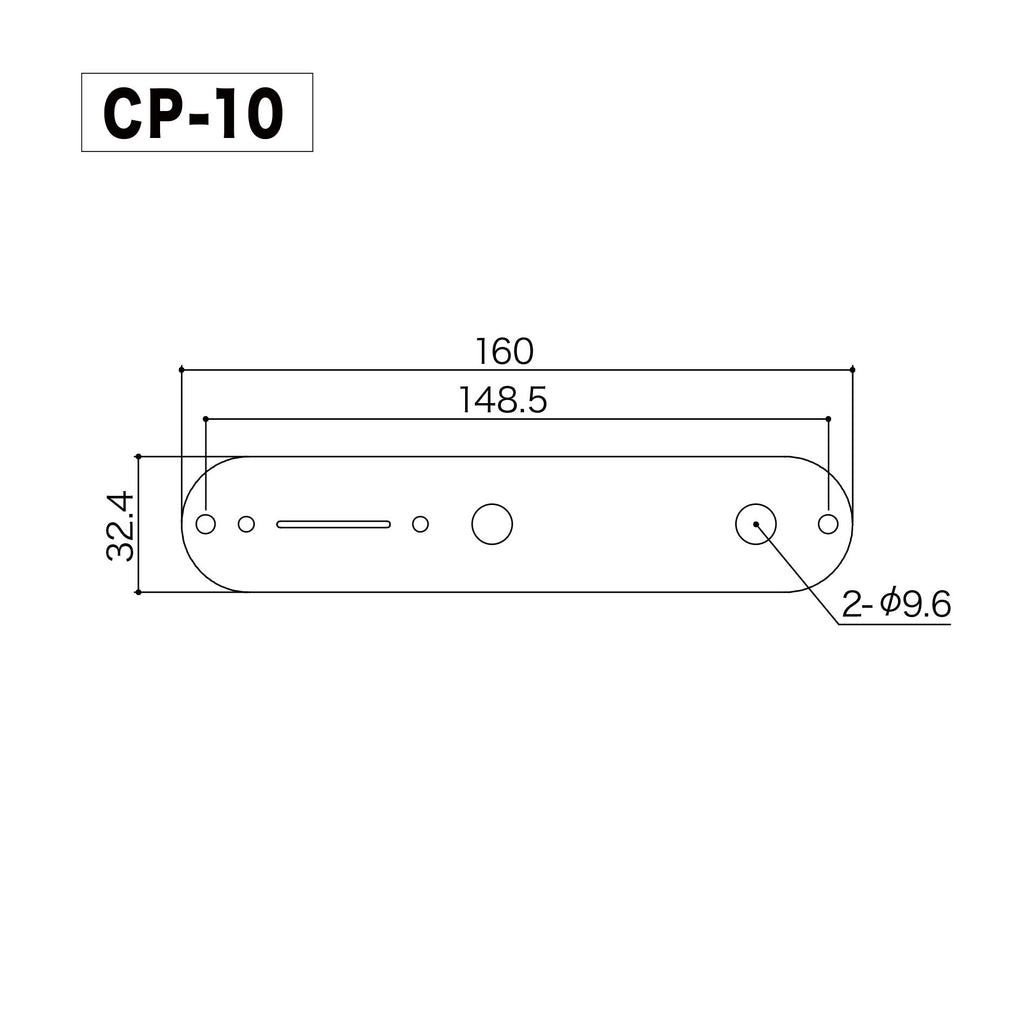 Gotoh CP10 Cosmo Black Series Tele Control Plate