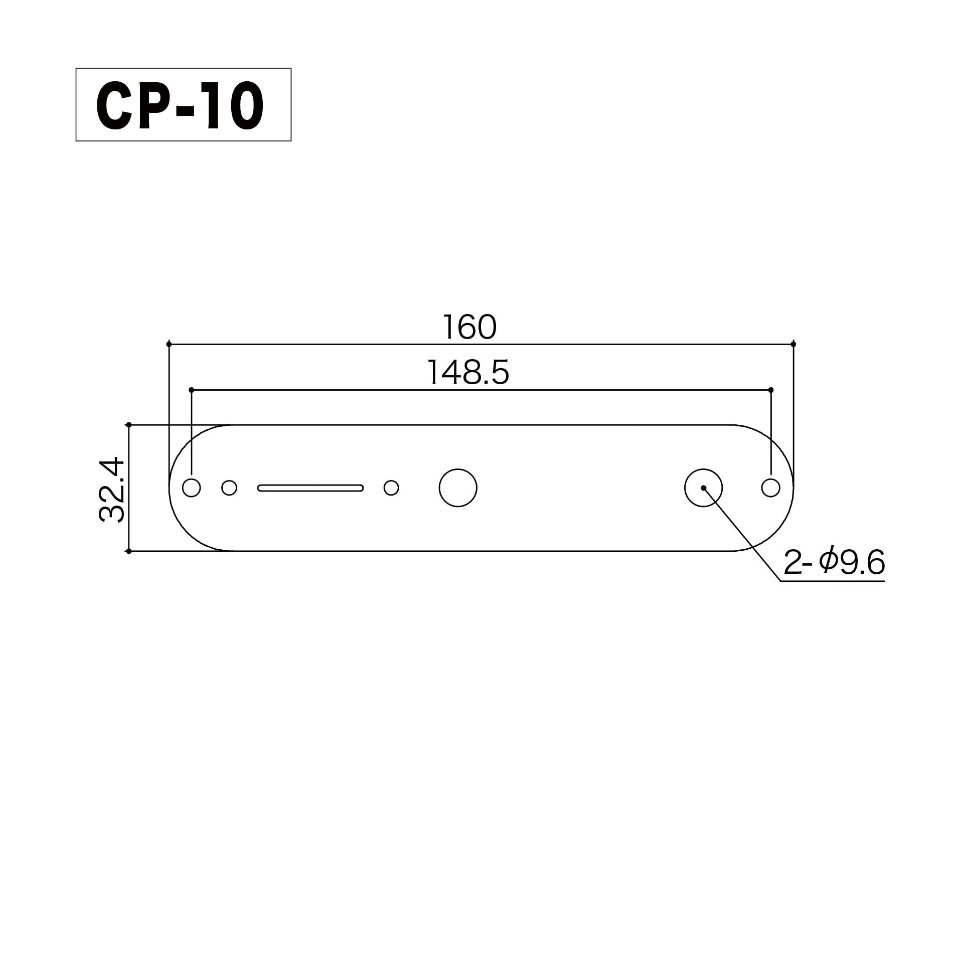 Gotoh CP10 Cosmo Black Series Tele Control Plate