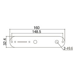 Gotoh CP10 Aged Chrome Relic Series Tele Control Plate