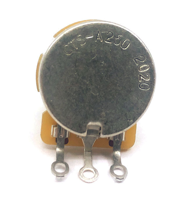 Solo Pro CTS 250K-A Split Shaft Audio Taper Potentiometer – Metric