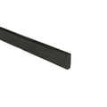 Black rectangular rod made of carbon fiber or similar material shown on white background.