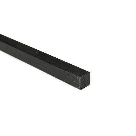 Black rectangular rod likely made of carbon fiber or similar material on white background.