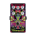 Colorful guitar effects pedal with five knobs and one footswitch showing a psychedelic design and Catalinbread logo.
