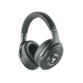 Black and grey over-ear headphones with perforated ear cups and visible brand text FOCAL and Bathys MG.