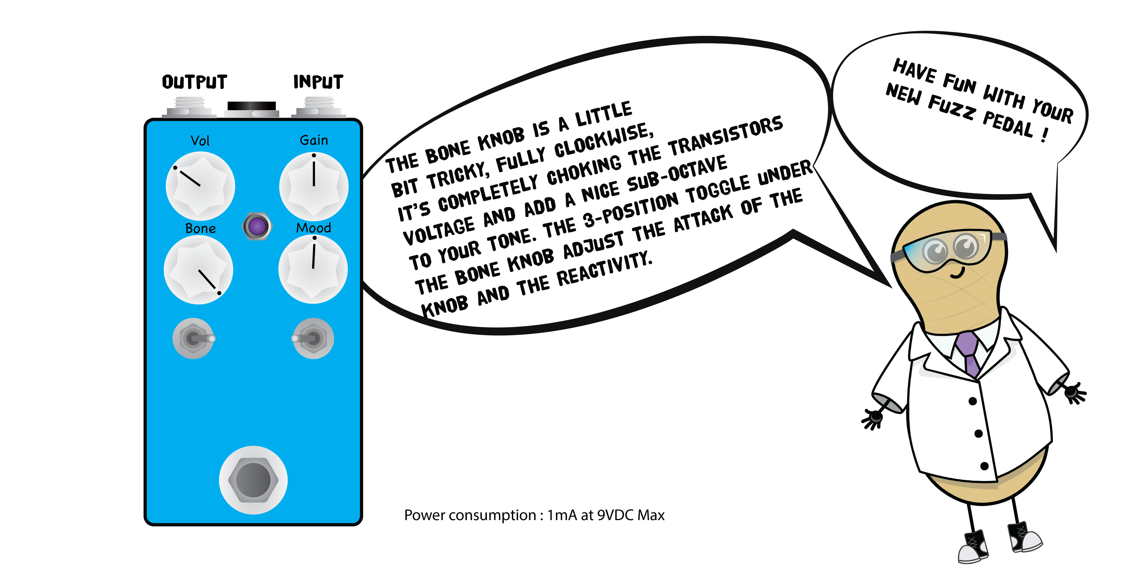 GUP Tech Clippy Fuzz — Fuzz Pedal