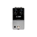 Black and silver guitar effects pedal with volume and fuzz knobs, footswitch, and input/output jacks.