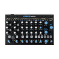 Top view of a Cre8audio Assembler audio mixer with multiple rotary knobs, jack inputs, and buttons.