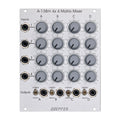 Doepfer A-138m module with four rows and four columns of rotary knobs, jacks for inputs and outputs, and toggle switches on a metal panel.