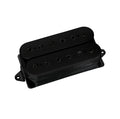 Black guitar humbucker pickup with two rows of adjustable pole pieces.