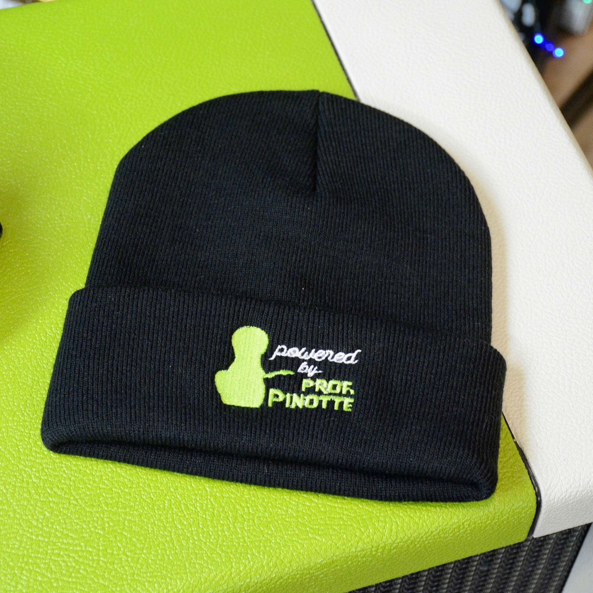 GUPTech Black Knit Toque - Logo or Powered by Prof. Pinotte
