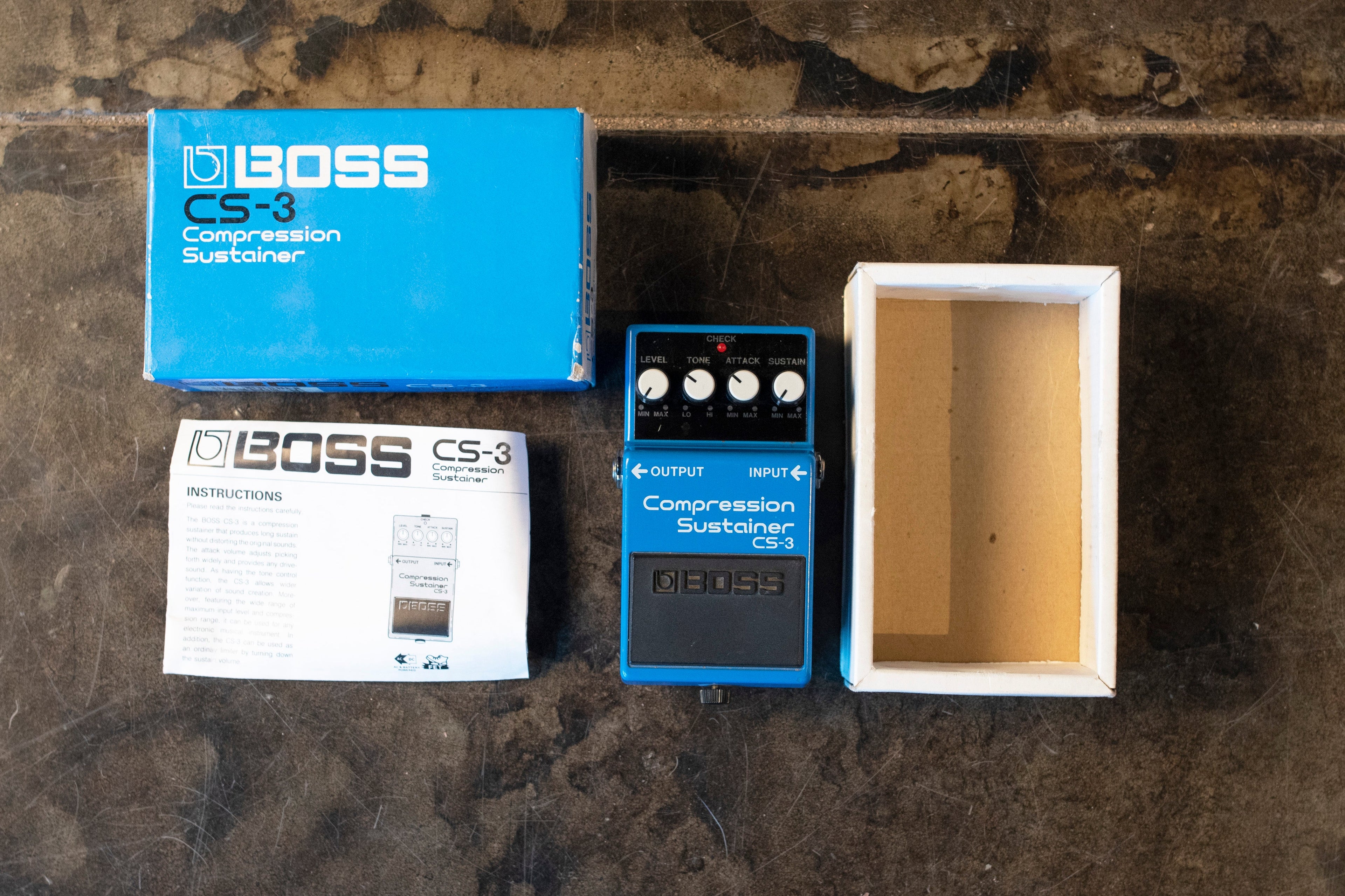 BOSS CS-3 COMPRESSOR/SUSTAINER — Dynamics Processor